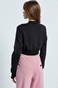 BODYTALK-Γυναικεία cropped ζακέτα BODYTALK  1212-903022 μαύρη