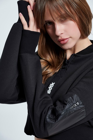 BODYTALK-Γυναικεία cropped ζακέτα BODYTALK  1212-903022 μαύρη