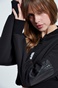BODYTALK-Γυναικεία cropped ζακέτα BODYTALK  1212-903022 μαύρη