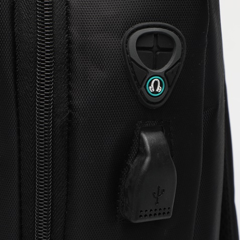 MARTIN & CO-Ανδρικό σακίδιο πλάτης MARTIN & CO 123-151-0222 μαύρο