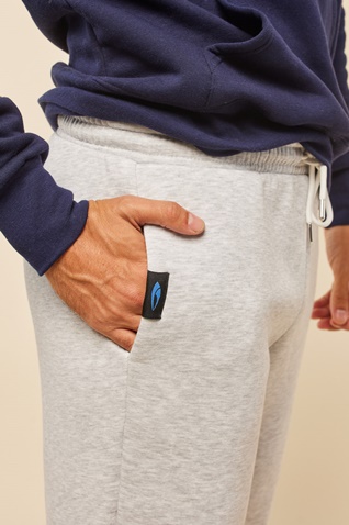 BLUE HUNTER-Unisex παντελόνι φόρμας BLUE HUNTER 24113120104 JOGGER STYLER γκρι