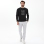BLUE HUNTER-Ανδρικό παντελόνι φόρμας BLUE HUNTER 23111130104 JOGGER STRAIGHT γκρι