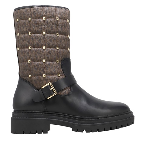 MICHAEL KORS-Γυναικεία μποτάκια MICHAEL KORS 40F1LTFE2L LAYTON μαύρα καφέ