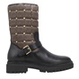 MICHAEL KORS-Γυναικεία μποτάκια MICHAEL KORS 40F1LTFE2L LAYTON μαύρα καφέ