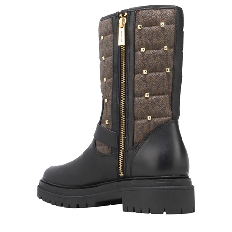 MICHAEL KORS-Γυναικεία μποτάκια MICHAEL KORS 40F1LTFE2L LAYTON μαύρα καφέ