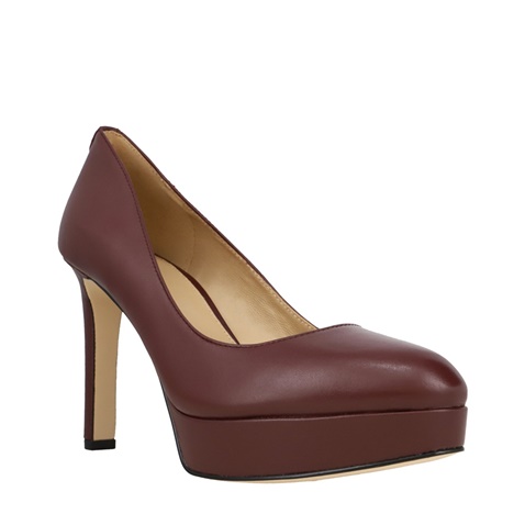 MICHAEL KORS-Γυναικείες γόβες MICHAEL KORS 40F2CNMP2L CHANTAL μπορντό