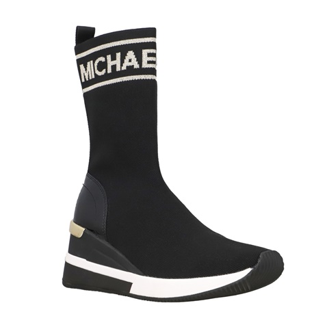 MICHAEL KORS-Γυναικεία ψηλά sneakers MICHAEL KORS 43F2SKFE5D SKYLER μαύρα