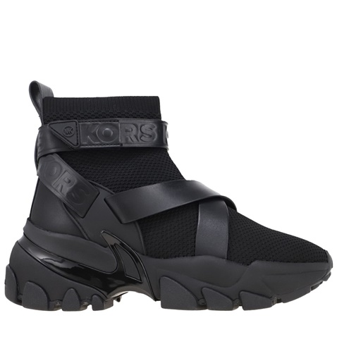 MICHAEL KORS-Γυναικεία μποτάκια sneakers MICHAEL KORS 43T2NIFE5D NICK μαύρα