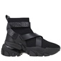 MICHAEL KORS-Γυναικεία μποτάκια sneakers MICHAEL KORS 43T2NIFE5D NICK μαύρα