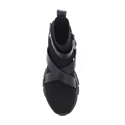 MICHAEL KORS-Γυναικεία μποτάκια sneakers MICHAEL KORS 43T2NIFE5D NICK μαύρα
