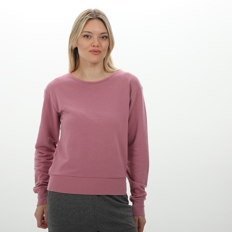 BODYTALK-Γυναικεία κοντή φούτερ μπλούζα BODYTALK 1222-904126 LESSISMOREW ροζ