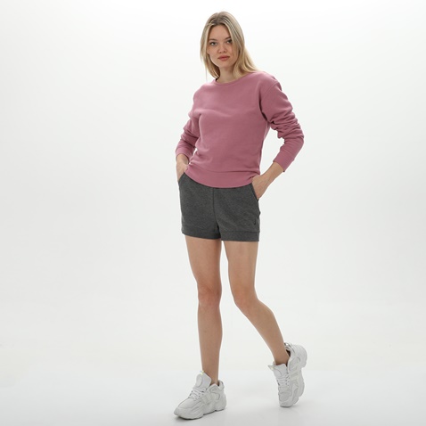 BODYTALK-Γυναικεία κοντή φούτερ μπλούζα BODYTALK 1222-904126 LESSISMOREW ροζ