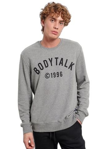 BODYTALK-Ανδρική φούτερ μπλούζα BODYTALK 1222-951126 γκρι