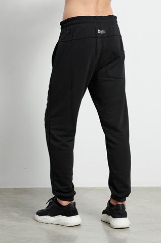 BODYTALK-Ανδρικό παντελόνι φόρμας BODYTALK 1222-954000 MOREFUNM JOGGER μαύρο
