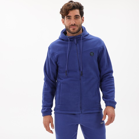 BATTERY-Ανδρική ζακέτα BATTERY 07232001 POLAR FLEECE μπλε