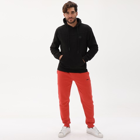 BATTERY-Ανδρική fleece μπλούζα BATTERY 07232003 μαύρη