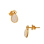 JEWELTUDE-Γυναικεία ασημένα σκουλαρίκια JEWELTUDE 14106 επίχρυσα