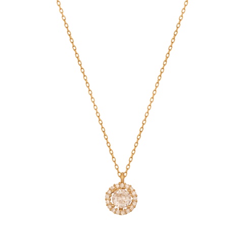 JEWELTUDE-Γυναικείο ασημένιο κοντό κολιέ JEWELTUDE 16842 επίχρυσο