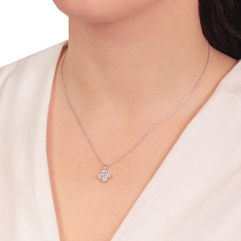 JEWELTUDE-Γυναικείο ασημένιο κοντό κολιέ JEWELTUDE 17175 