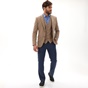MARTIN & CO-Ανδρικό σακάκι κοστουμιού MARTIN & CO 223-21-6436 SLIM BLAZER καφέ καμηλό