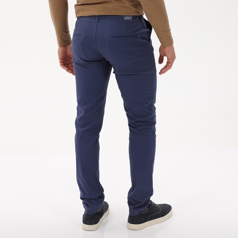 MARTIN & CO-Ανδρικό chino comfort παντελόνι MARTIN & CO 223-32-2368 μπλε ίντιγκο