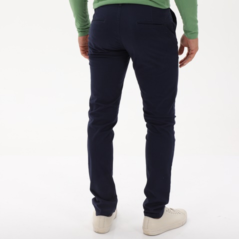 MARTIN & CO-Ανδρικό chino comfort παντελόνι MARTIN & CO 223-32-6514 μπλε ναυτικό