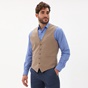 MARTIN & CO-Ανδρικό γιλέκο κοστουμιού MARTIN & CO 223-41-6436 SLIM καφέ