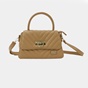 VQF POLO LINE-Γυναικεία τσάντα ώμου VQF POLO LINE 2118 HANDBAG καφέ καμηλό