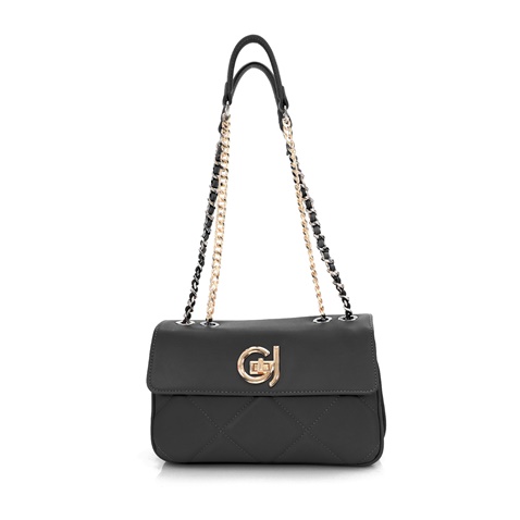 GAUDI-Γυναικεία τσάντα ώμου GAUDI GBG.2W1.083.039 SMALL SATCHEL - line μαύρη
