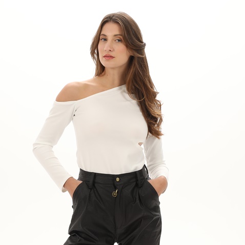 KENDALL+KYLIE-Γυναικείο cut out κορμάκι KENDALL+KYLIE KKW.2W1.014.001 εκρού