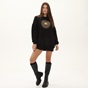 KENDALL+KYLIE-Γυναικείο φόρεμα KENDALL+KYLIE ART PATCH μαύρο