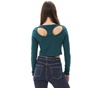 KENDALL+KYLIE-Γυναικείο cropped top KENDALL+KYLIE KKW.2W1.016.012 CROSSED μπλε