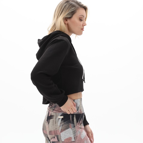 KENDALL+KYLIE-Γυναικεία cropped φούτερ μπλούζα KENDALL+KYLIE KKW.2W1.016.013 μαύρη