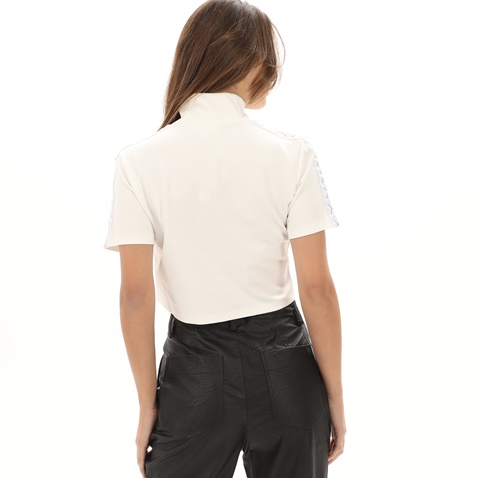 KENDALL+KYLIE-Γυναικεία cropped μπλούζα KENDALL+KYLIE KKW.2W1.016.014 DETAILED λευκή