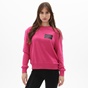 KENDALL+KYLIE-Γυναικεία φούτερ μπλούζα KENDALL+KYLIE KKW.2W1.016.038 PATCH COLLEGE φούξια