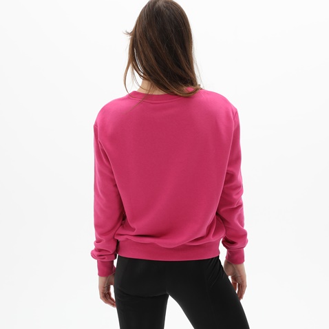 KENDALL+KYLIE-Γυναικεία φούτερ μπλούζα KENDALL+KYLIE KKW.2W1.016.038 PATCH COLLEGE φούξια