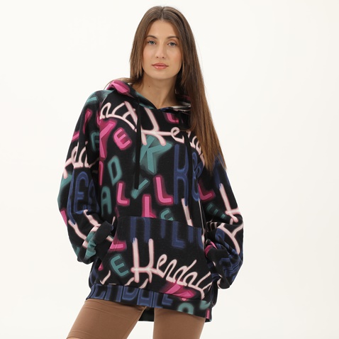 KENDALL+KYLIE-Γυναικεία φούτερ μπλούζα KENDALL+KYLIE KKW.2W1.016.041 PSYCHO PRINT μαύρη