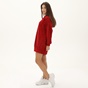 KENDALL+KYLIE-Γυναικείο oversized mini φόρεμα KENDALL+KYLIE KKW.2W1.016.048 VELOUR COMBO κόκκινο