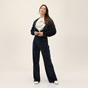 KENDALL+KYLIE-Γυναικεία βελουτέ cropped ζακέτα KENDALL+KYLIE KKW.2W1.016.051 μπλε