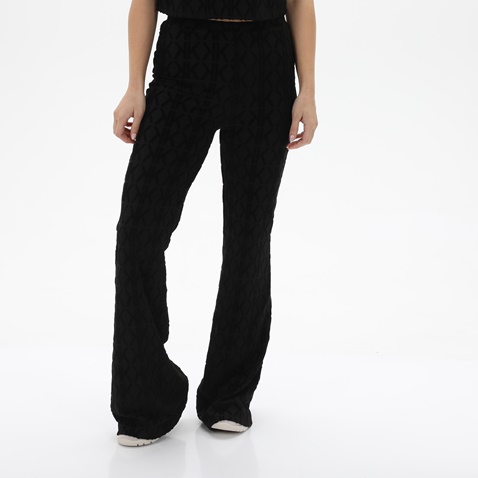 KENDALL+KYLIE-Γυναικείο βελουτέ παντελόνι KENDALL+KYLIE KKW.2W1.017.018 COMBO μαύρο