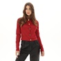 KENDALL+KYLIE-Γυναικεία κοντή πλεκτή ζακέτα KENDALL+KYLIE KKW.2W1.043.003 κόκκινη