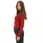 KENDALL+KYLIE-Γυναικεία κοντή πλεκτή ζακέτα KENDALL+KYLIE KKW.2W1.043.003 κόκκινη