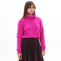 KENDALL+KYLIE-Γυναικείο πουλόβερ ζιβάγκο KENDALL+KYLIE KKW.2W1.044.002 FUZZY TURTLENECK OPENBAC φούξια