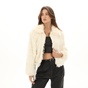 KENDALL+KYLIE-Γυναικείο γούνινο jacket KENDALL+KYLIE KKW.2W1.061.001 εκρού