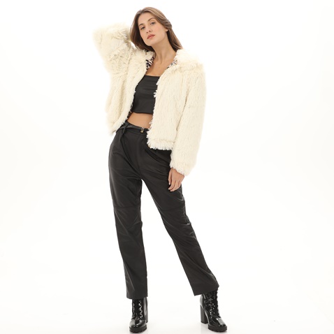 KENDALL+KYLIE-Γυναικείο γούνινο jacket KENDALL+KYLIE KKW.2W1.061.001 εκρού
