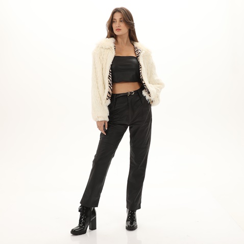 KENDALL+KYLIE-Γυναικείο γούνινο jacket KENDALL+KYLIE KKW.2W1.061.001 εκρού