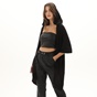 KENDALL+KYLIE-Γυναικείο κασκόλ με ενσωματωμένη κουκούλα KENDALL+KYLIE KKW.2W1.096.002 μαύρο