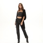 KENDALL+KYLIE-Γυναικείο κασκόλ με ενσωματωμένη κουκούλα KENDALL+KYLIE KKW.2W1.096.002 μαύρο