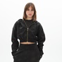 KENDALL+KYLIE-Γυναικεία cropped φούτερ ζακέτα KENDALL+KYLIE KKW.2W0.016.004 EMBOSSED LOGO μαύρη