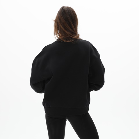 KENDALL+KYLIE-Γυναικεία φούτερ μπλούζα KENDALL+KYLIE KKW.2W0.016.009 PUFF LOGO OVERSIZED μαύρη